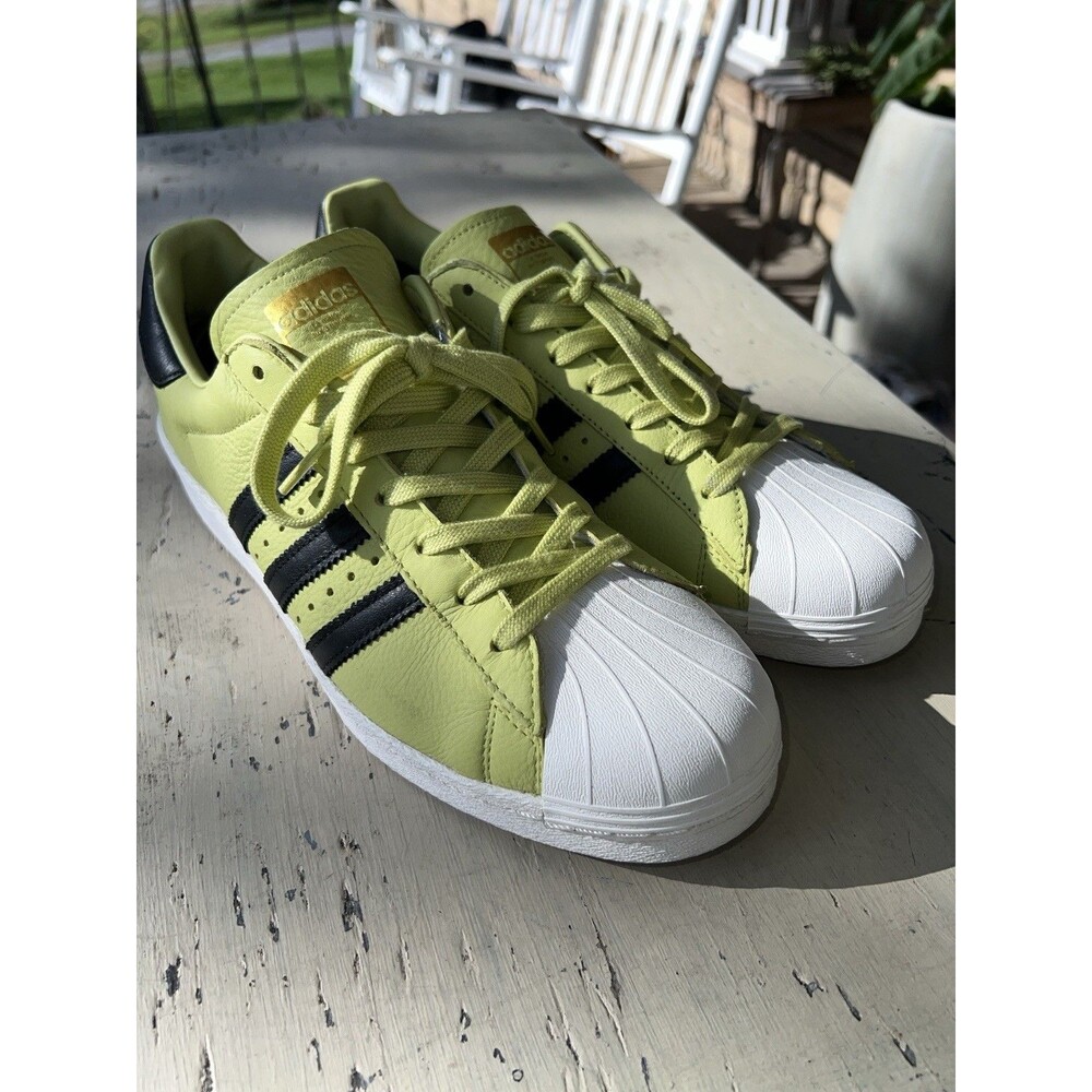 Adidas Superstar Boost Leather Lime Bliss Colorway Mn’s Sz 11